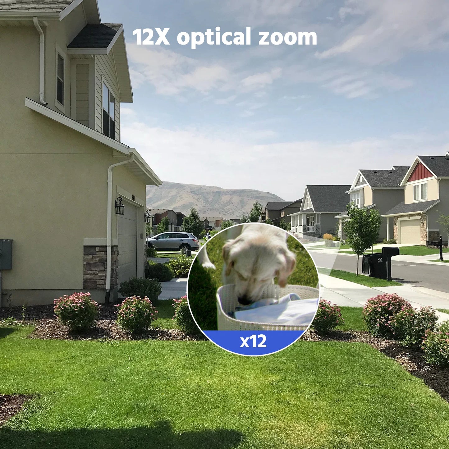 10MP Dual-Lens PTZ Security Camera 12X Zoom Wifi Camera AI Human Tracking 1/2/4 PCS 2.4G wireless camera outdoor