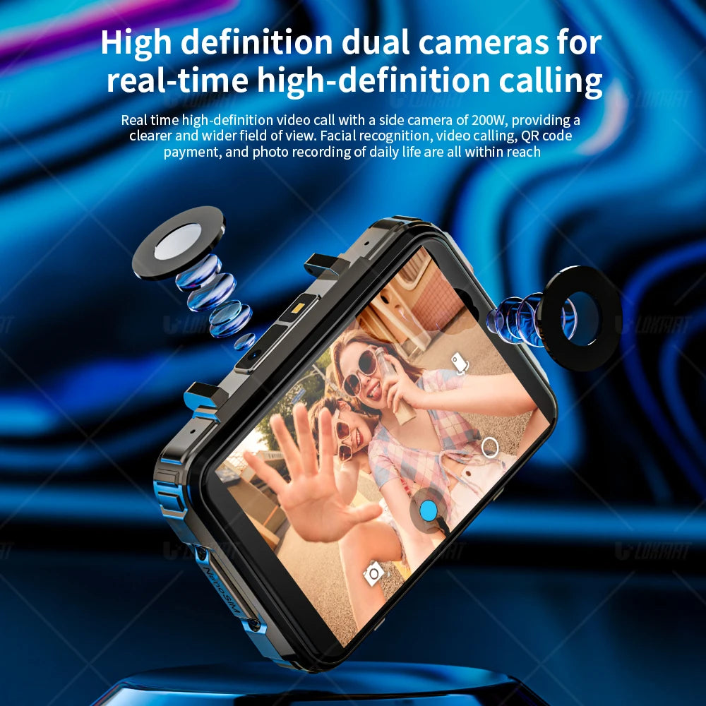 APPLLP 5 MAX Android Watch Phone Square Big Screen Wifi 4G Calls Smartwatches Dual Camera