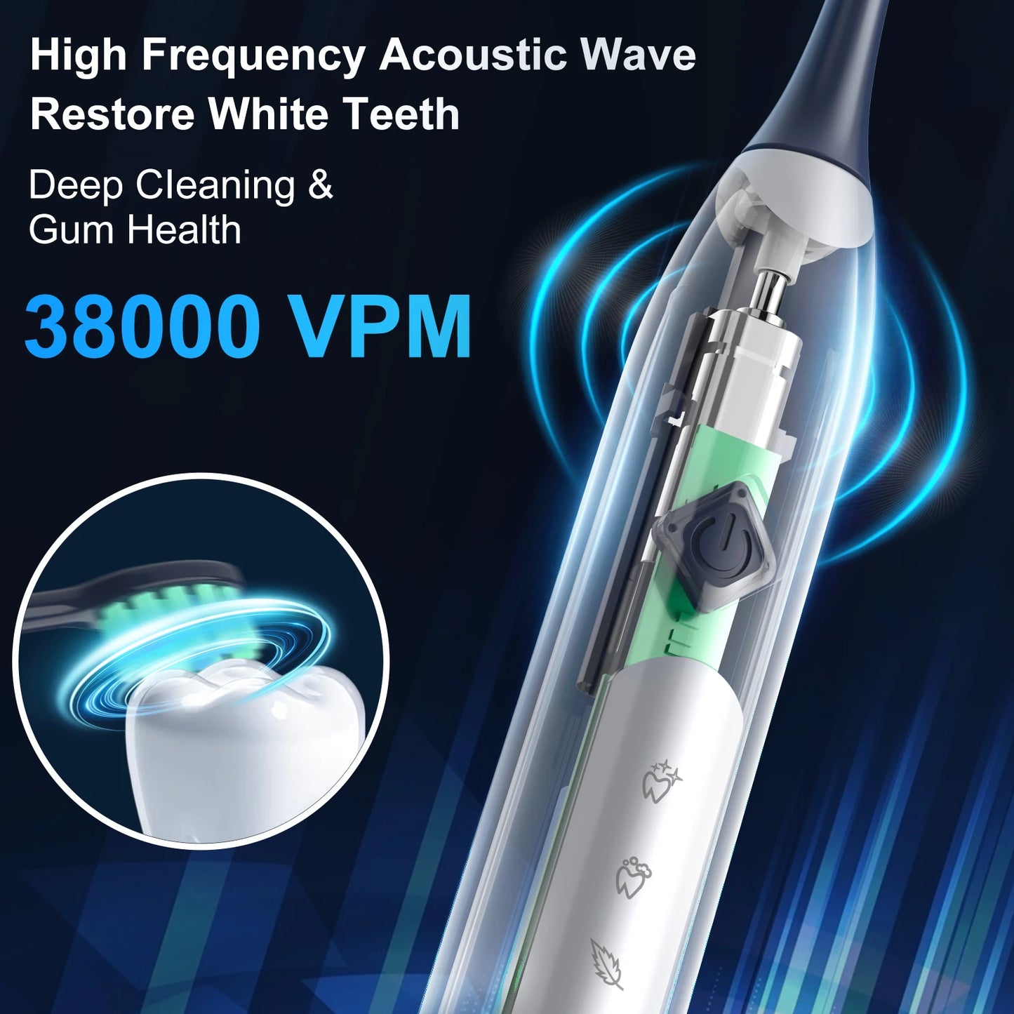 Oral Cleaning Personal Sonic Electric Toothbrush Care Appliances