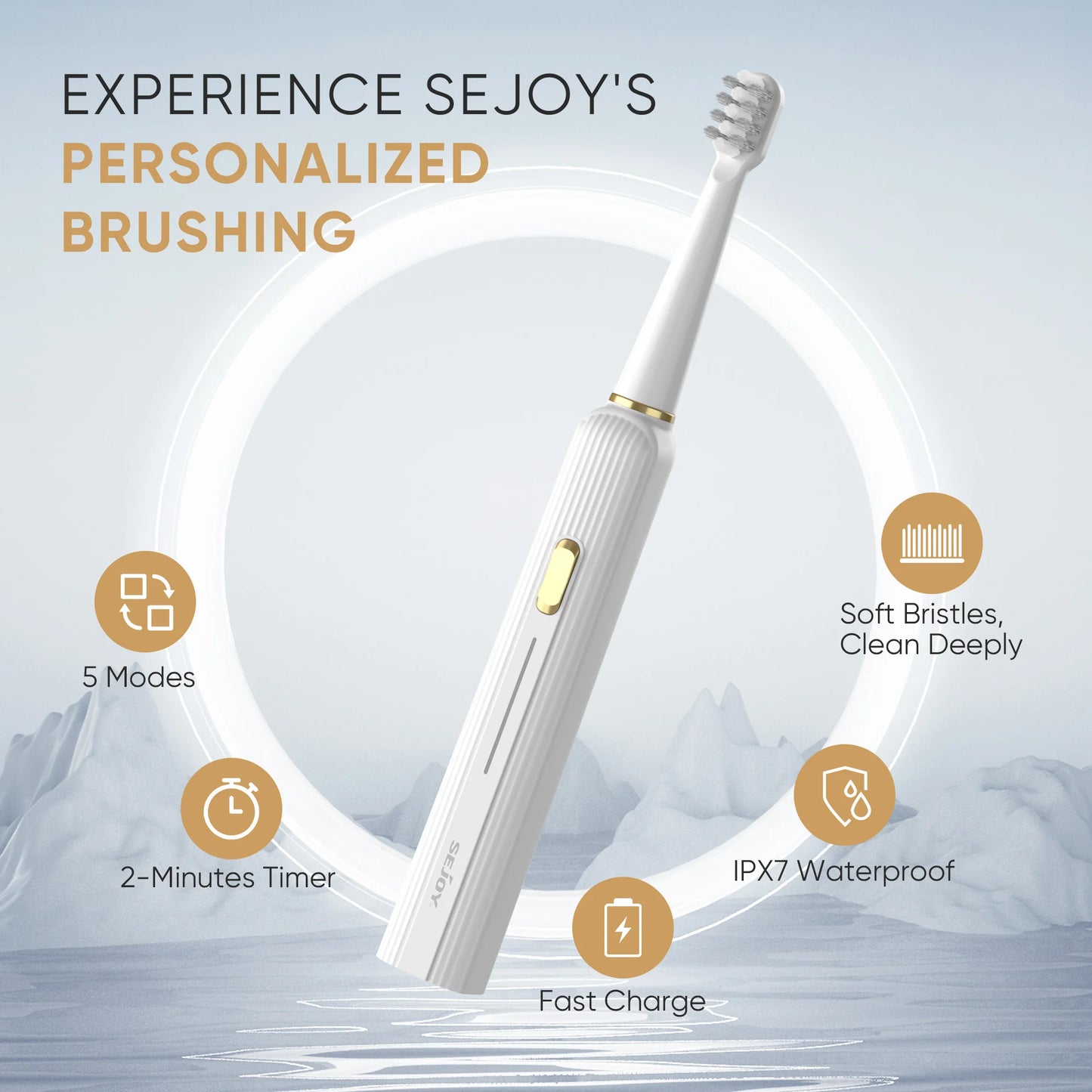 Electric Toothbrush with 12 Brush Heads, Sonic Electric Tooth brush