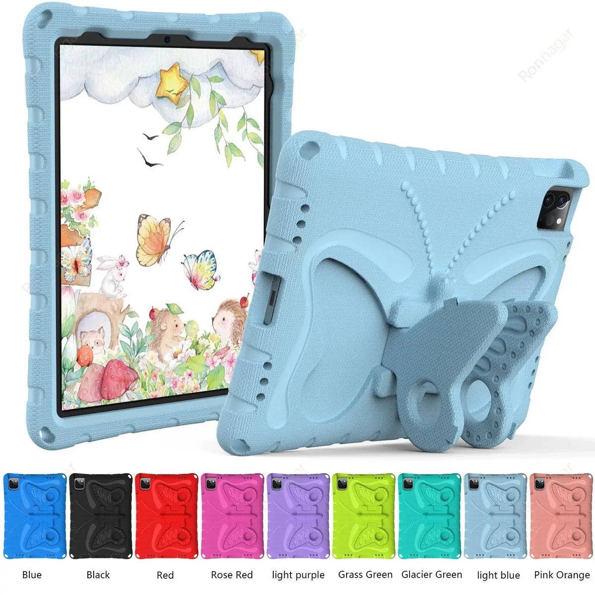 3D EVA Butterfly Case for iPad Air 11 Inch M2 2024 Pro 11 M4 iPad 10.2'' 7 8 9 10th Gen iPad Air 4 5 6  Mini 1 2 3  4 5 6 7 Case