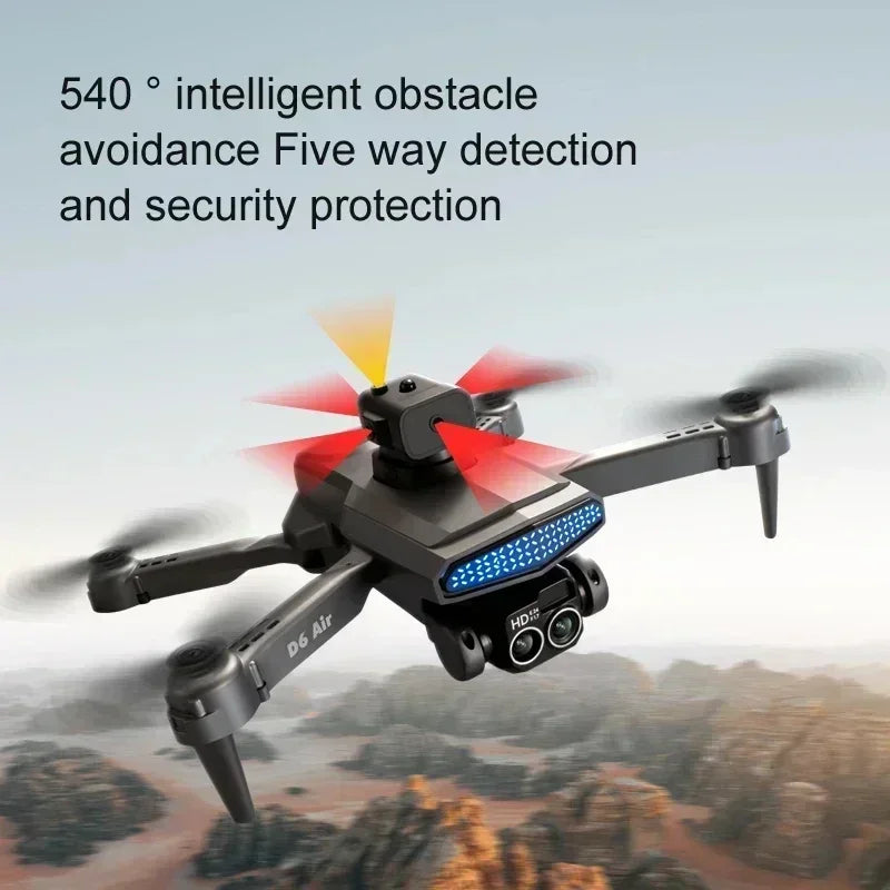 New D6 8K Drone Professional HD Dual Camera Optical Flow Localization Obstacle Avoidance WIFI